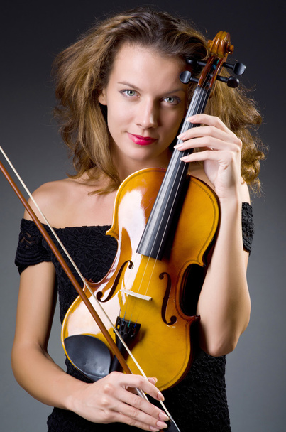 Female musical player - Zdjęcie, obraz
