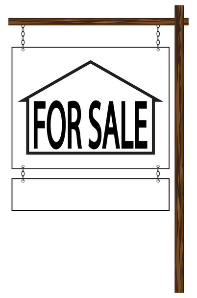 House For Sale Hanging Sign - Vector, Image
