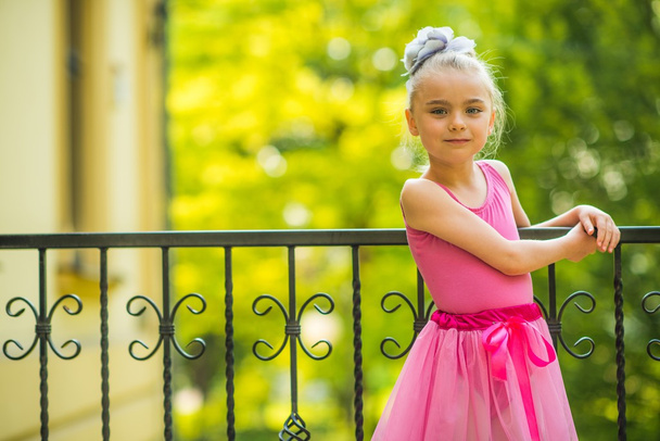 Little Girl in Pink Dress - Photo, Image