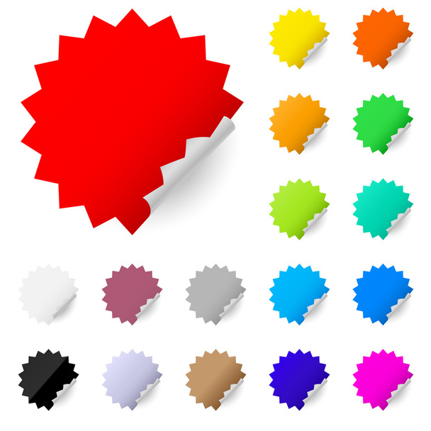 Abstract colorful labels - Vetor, Imagem