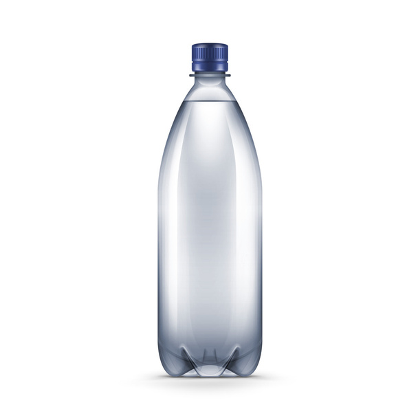 wektor puste butelki z tworzyw sztucznych niebieski wody - Wektor, obraz