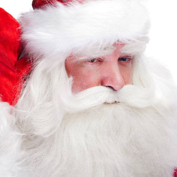 Santa Claus portrait smiling isolated over a white background - Φωτογραφία, εικόνα