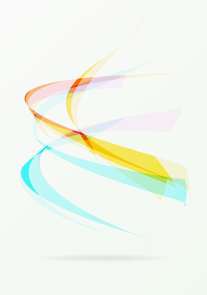 Abstract colorful background with wave - Vector, Image