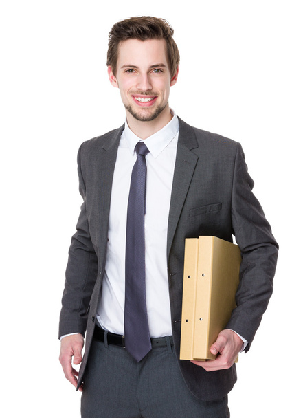 Caucasian handsome businessman in business suit - Photo, Image