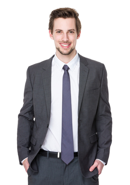 Καυκάσιος όμορφος επιχειρηματία στο επαγγελματικό κοστούμι - Φωτογραφία, εικόνα