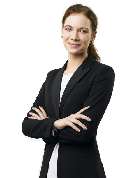 young businesswoman with arms crossed - Foto, Bild