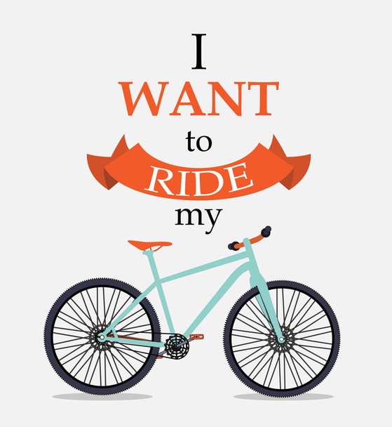 Retro Fahrrad Hintergrund Vektor Illustrator - Vektor, Bild