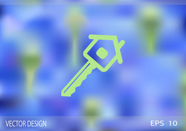 house keys web icon - Vektor, kép