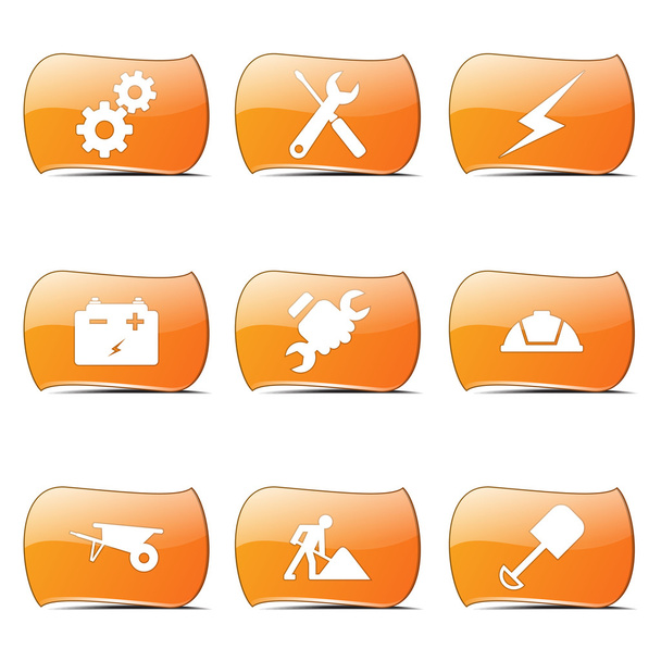 Construction Tools Icon Set - ベクター画像