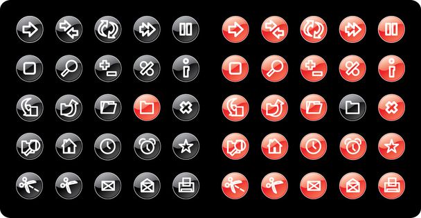 Web and internet icons - Vector, Image