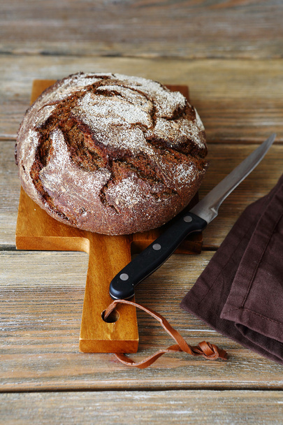 Round rustic bread - Foto, Imagen