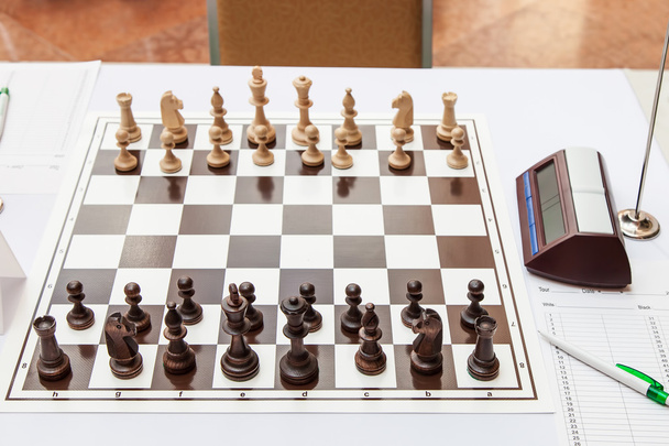 Chess board with figures - Photo, Image