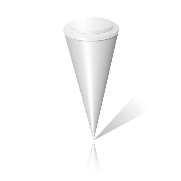 blank ice cream cone package - Vektor, obrázek