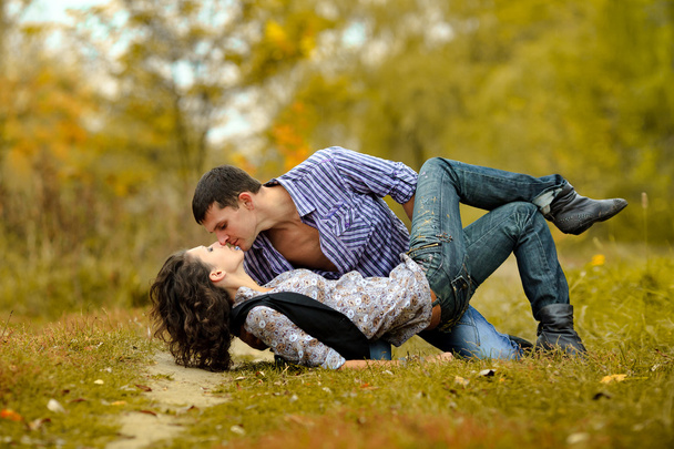 Portrait of a beautiful couple in love - Photo, image