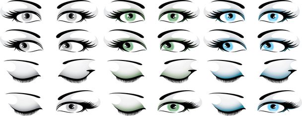 conjunto de ojos
 - Vector, Imagen