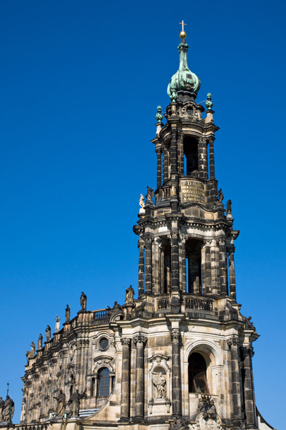 The upper part of the Hofkirche in Dresden - Foto, Imagem