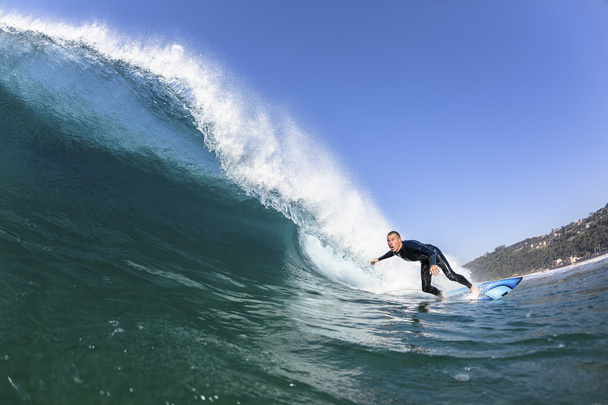 Surfer Inside Wave Action - Photo, Image