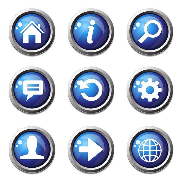 Web Internet Icon Set - Vektor, kép