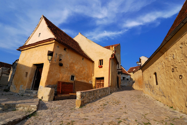 Rasnov pevnosti, úzké ulice, Transylvánie - Fotografie, Obrázek