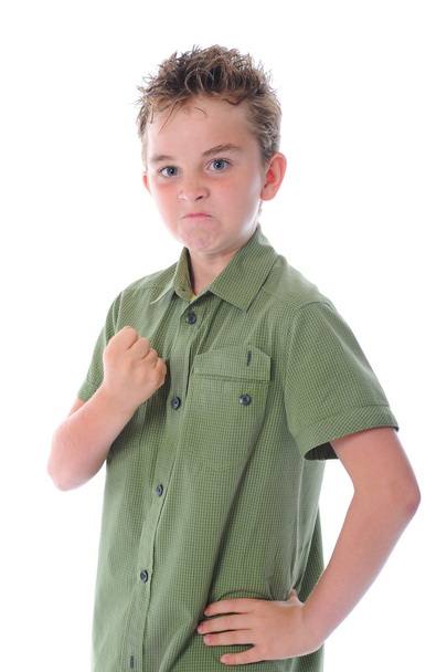 Angry little boy - Фото, зображення