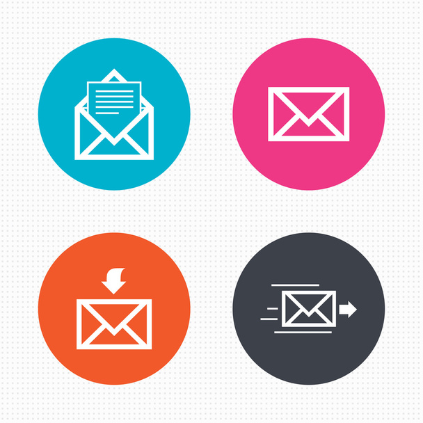 Mail envelope icons. - Vector, imagen
