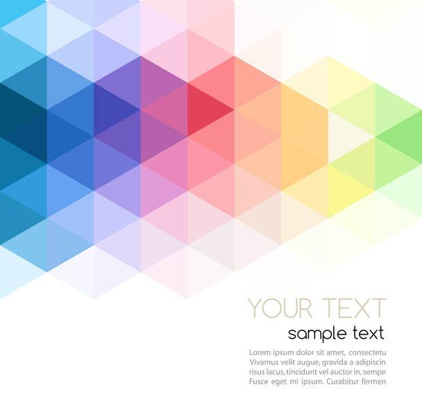 Abstract template brochure design with geometric background - Vector, Imagen