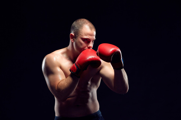 Young Boxer boxing  - Fotoğraf, Görsel