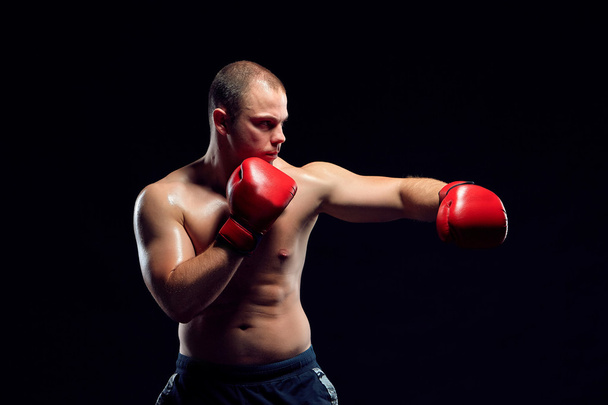 Young Boxer boxing  - Fotoğraf, Görsel