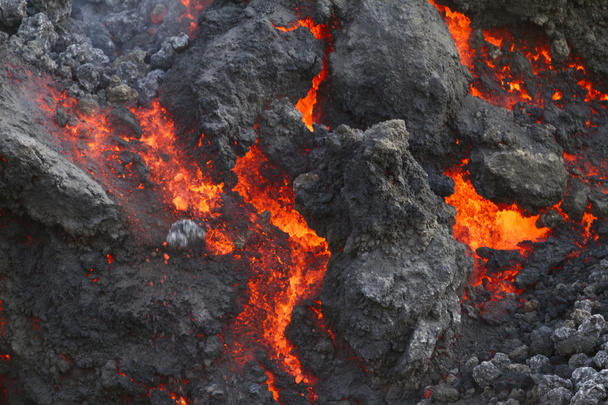 Volcanic lava cooling - Photo, Image