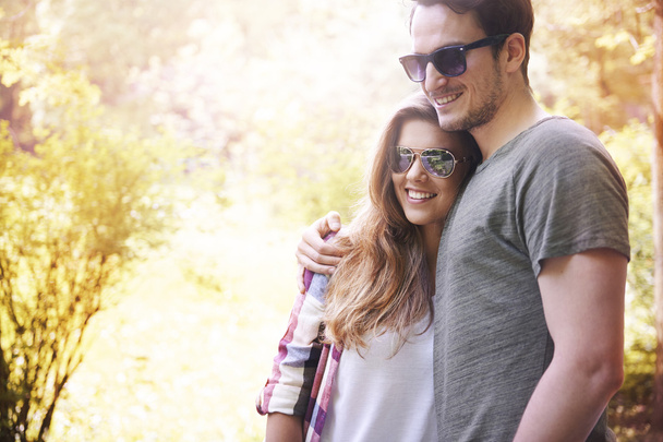 young couple in sunglasses - Photo, Image