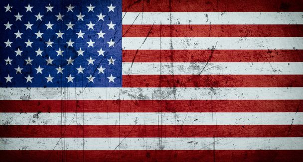 Grungy American flag background - Фото, изображение