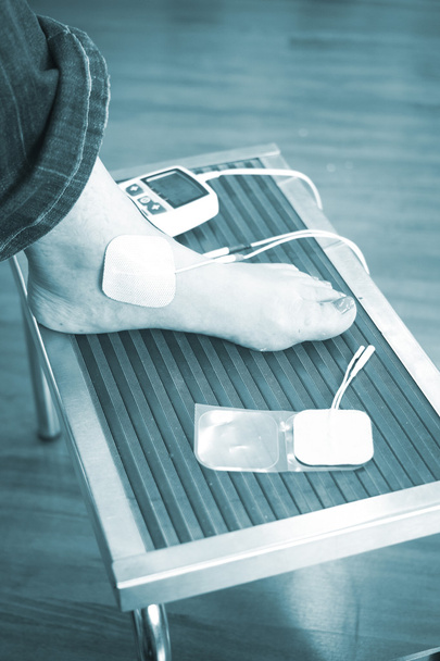 stóp pacjenta kostki nóg fizjoterapii leczenie - Zdjęcie, obraz