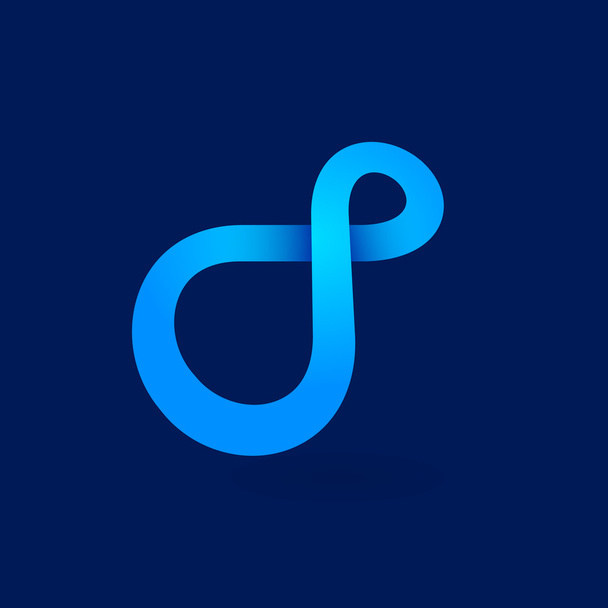 Logo blu infinito irreale
 - Vettoriali, immagini