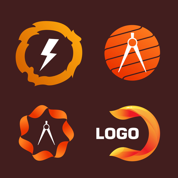 Energy logo set. - Vector, Image