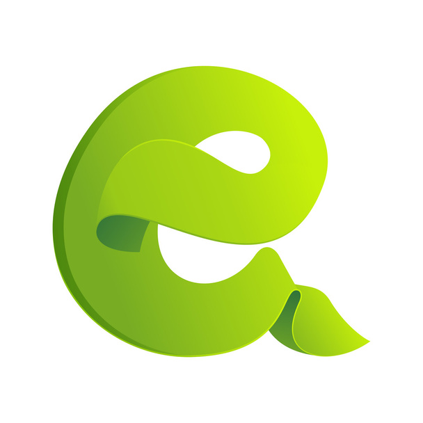 E letter eco logo - Vector, Image