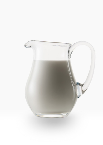 Glass jug of fresh milk - Foto, imagen