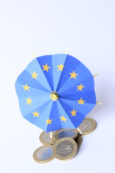awaryjne spadochron dla euro - Zdjęcie, obraz