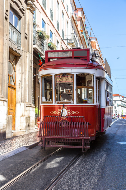 Vintage tram in Lisbon - Fotó, kép