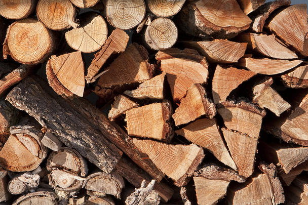 Brennholzstapel - Foto, Bild
