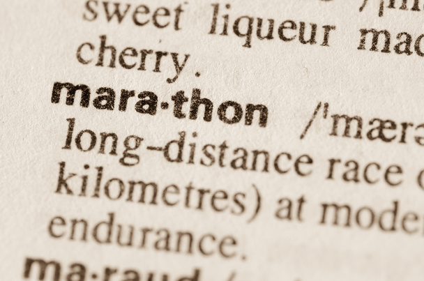 słownikowej definicji wyrazu maraton  - Zdjęcie, obraz