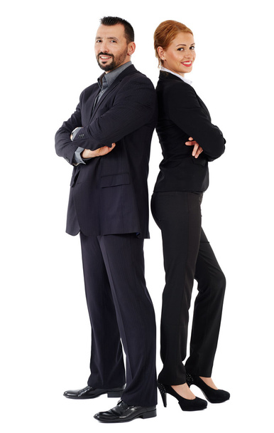 Business couple standing - Foto, afbeelding