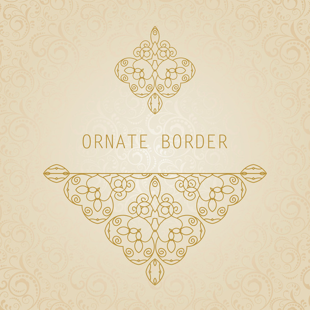 Ornate element for design, place for text - Vector, Image