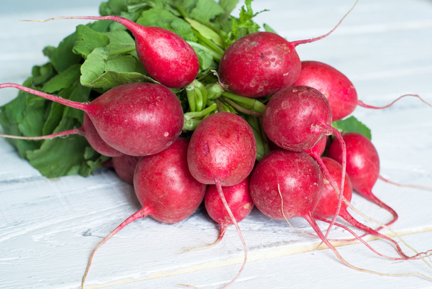 Radishes with green leaves - Photo, Image