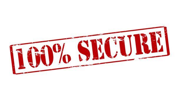 One hundred percent secure - Vector, Image