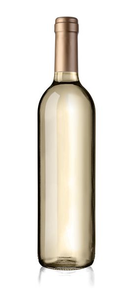 Wine bottle isolated on white - Photo, Image