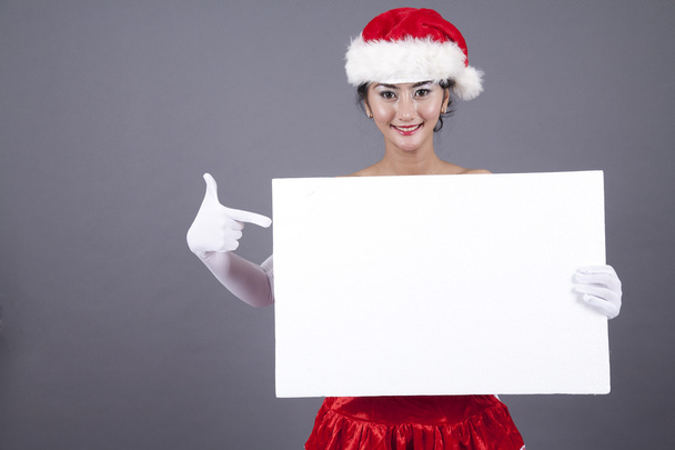 Woman in Christmas Costume - Foto, Imagem