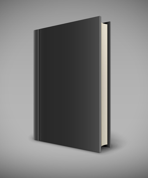 Livro com capa em branco preto
 - Vetor, Imagem