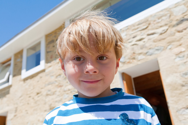 Child at the house, close up - Photo, Image