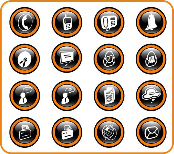 Iconos de oficina - Vector, imagen