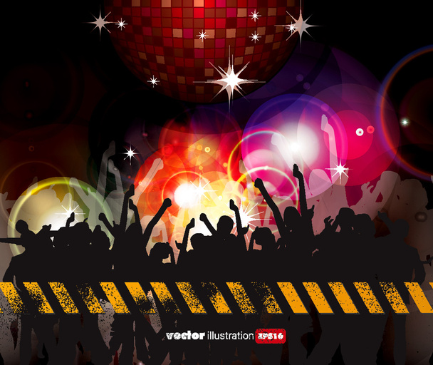Music event background. Vector illustration. - Vector, Image
